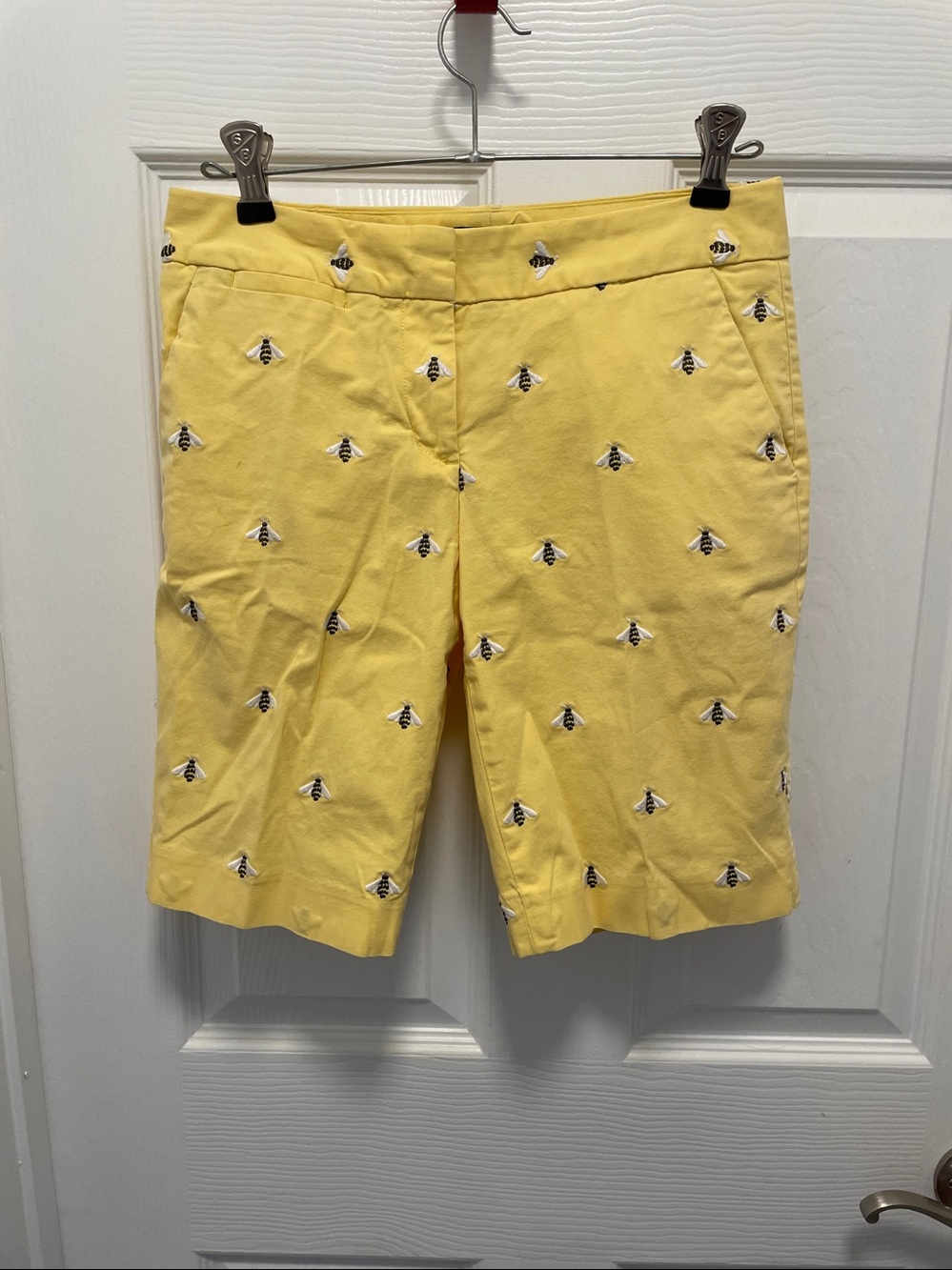 Talbots OP Petites Yellow bumblebee Bermuda shorts